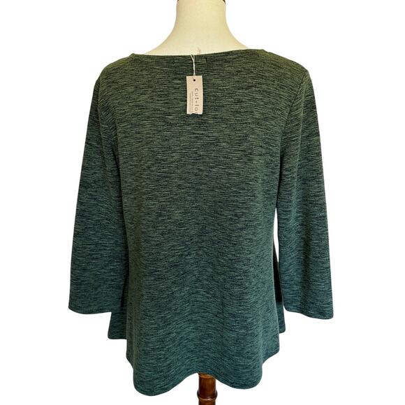 Cut Loose Crimped Fabric Boatneck Top - Picture 3 of 4